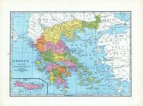 Greece, World Atlas 1925c from Prince Edward Island Atlas